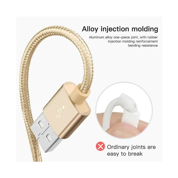 Compatible with Apple Fast Charging Cable Nylon 2m 2A iPhone