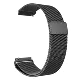 Garmin Venu 2 Venu 2S Venu SQ Compatible Stainless Steel Milanese Magnetic Bracelet Black