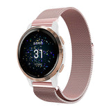 Garmin Venu 2 Venu 2S Venu SQ Compatible Stainless Steel Milanese Magnetic Bracelet Black