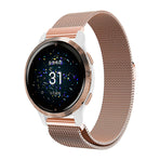 Garmin Venu 2 Venu 2S Venu SQ Compatible Stainless Steel Milanese Magnetic Bracelet Black