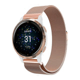 Garmin Venu 2 Venu 2S Venu SQ Compatible Stainless Steel Milanese Magnetic Bracelet Black - 45-Degree Angle