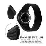 Garmin Venu 2 Venu 2S Venu SQ Compatible Stainless Steel Milanese Magnetic Bracelet Black - Extra Image