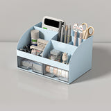 Desktop Storage Box White/Blue/Pink Paper Boxes Type Other Blue