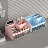 Desktop Storage Box White/Blue/Pink Paper Boxes Type Other Blue - 45-Degree Angle