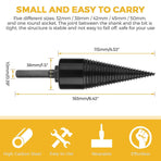 Industrial wood drill bits, wood cones, hexagonal shank, wood splitter, screw splitter, 38 mm
