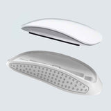 Compatible with Apple Magic Mouse 2 3 Ergonomic Mouse Pad White Base - Side View