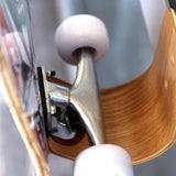Guitar Skateboard Wall Hanger Unique Design Bent Wood Guitar Hanger Wall Mount Guitar Holder Acoust -suzuka null none - Side View