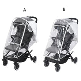 Universal Rain Cover for Strollers Protect Against Cover Snow Fo B - Side View