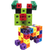 100pcs Children's Construction Toys Snap Cube Toys Educational - Top-Down View