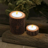 Wooden Candle Holder Rustic For Home Wedding Creative Decoration Comb - 45-Degree Angle
