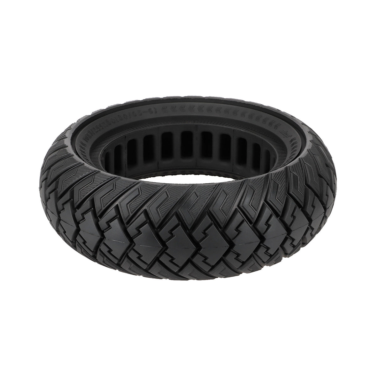 10-inch 10*3 off-road solid tire 255×80 non-slip explosion-proof tire 80/65-6 airless honeycomb tire Black Tire only