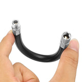 For Xiaomi scooter inflatable extension cord original model inflatable extension valve M365 Pro Pro2 1S extension tube Black - Top-Down View