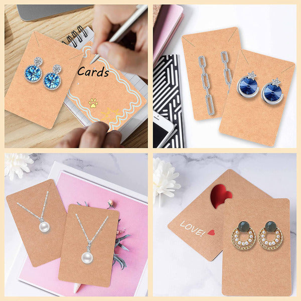 Earring Display Cards 480pcs with Plastic Bag Jewelry Packaging for Necklace Compatible with Oral-B Braun Philips