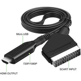Scart to HDMI Converter, All-in-One SCART to HDMI Adapter, 1080P