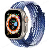 Braided Solo Loop Compatible with Apple Watch Ultra 49mm 45mm 44mm 42mm 41mm 40mm 38mm for Series 9 8 7 6 5 4 3 SE SummerU Bracelet