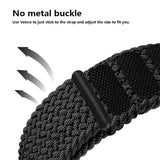 Braided Solo Loop Compatible with Apple Watch Ultra 49mm 45mm 44mm 42mm 41mm 40mm 38mm for Series 9 8 7 6 5 4 3 SE SummerU Bracelet - Close-Up Angle