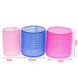 Self-Adhesive Hair Rollers 6pcs DIY Magic Hair Styling - 45-Degree Angle