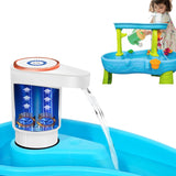 Water Table Pump,Water Pump for Water Table 4 Hours Lasting time Battery Powered Pump for Kids Sand Water Play Table - Top-Down View