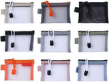 Green Small Zipper Pouch Mini Mesh Zipper Coin Purse Nylon Mesh Card Storage Bags Small Portable Cosmetic Case Mesh Storage Bags Cosmetic Bags for Women Travel
