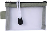 Green Small Zipper Pouch Mini Mesh Zipper Coin Purse Nylon Mesh Card Storage Bags Small Portable Cosmetic Case Mesh Storage Bags Cosmetic Bags for Women Travel - Top-Down View
