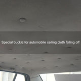 20Pcs Car Roof Repair Screw, Automotive Clips Auto Roof Snap Pins Retainer Practical Easy to Use Nylon Stable Car Roof Headliner Repair Kit Smooth Side - Front View