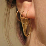 Vintage Cobra Dangle Earrings Personalized Animal Snake Hook Earrings for Women Punk Gothic Ear Jewelry