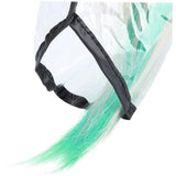 HZFLY 2 Pcs Easy Hair Washing Funnel & Apron for Upright Position Washing - Clear Hair Dye Cape for Home or Salon Use - Elderly, Handicapped, Disabled Clients - Side View