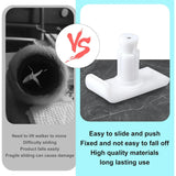 Walker Ski Glides, Universal Fit Walker Glides Mobility Accessory for Seniors, Walker Accessories for Safety and Stability, White, 4 Pack - Side View