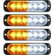 LED Amber Strobe Lights Vehicle Emergency Strobe Lights for Trucks LED Flashing Car Lights Windshield Lights Bars Hazard Shiny Mount Lights with Pads Screws for off Road Car(4 Pieces)