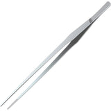 Extra-Long 15 inch Tongs Tweezers with Precision Serrated Tips Heavy Duty Stainless Steel Straight Aquarium Fishtank Tweezers Polished for Garden, Kitchen Cooking, Indoor Outdoor