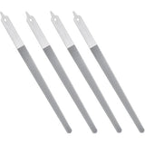 4 Pcs Diamond Deb Nail File Metal Nail File with Sharp Pointed Tip, Stainless Steel Nail Filer Metal Nail Files for Natural Nails Double Sided Manicure Pedicure Toenails Tools for Salon Home (Small)