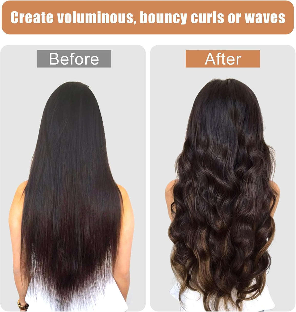 40mm/1.6" Long Barrel Attachment for Dyson Airwrap HS01/HS05/HS08 | Auto-Wrap Dual Rotation Curling Iron for Dyson Airwrap Attachments, Creates Voluminous Curls & Loose Waves