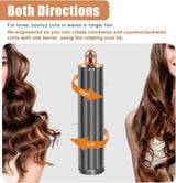 40mm/1.6" Long Barrel Attachment for Dyson Airwrap HS01/HS05/HS08 | Auto-Wrap Dual Rotation Curling Iron for Dyson Airwrap Attachments, Creates Voluminous Curls & Loose Waves