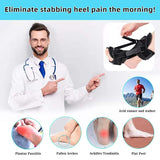 Plantar Fasciitis Night Splint and Brace, Upgraded Planters Facetious Relief, Foot Drop and Achilles Tendonitis Relief Brace. Night Splint for Plantar Fasciitis Women & Men - Front View