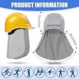 Helmet Liner with Neck Mask, Cooling Skull Cap Sweat Wicking Cap with Tail Sun Cycling Running Neck Protection Hat - Front View