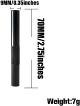 Portable Mini Straw Dispenser - Reusable Small Metal Straw Tube Drinking Set for Kitchen Outdoor Camping Travel Silver 2.24 - Front View