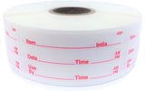 Dissolvable Food Storage Labels for Home and Restaurant Use - Dissolves in Water in 30 Seconds - No Adhesive Residue - Perfect for Glass, Metal, Plastic Containers - 1x2 inch Size 500 Labels per roll