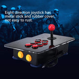 8-Way Arcade Game Joystick, USB Controller, Zero Delay Arcade Stick Buttons for Sports, Racing, Fighting Games - Side View