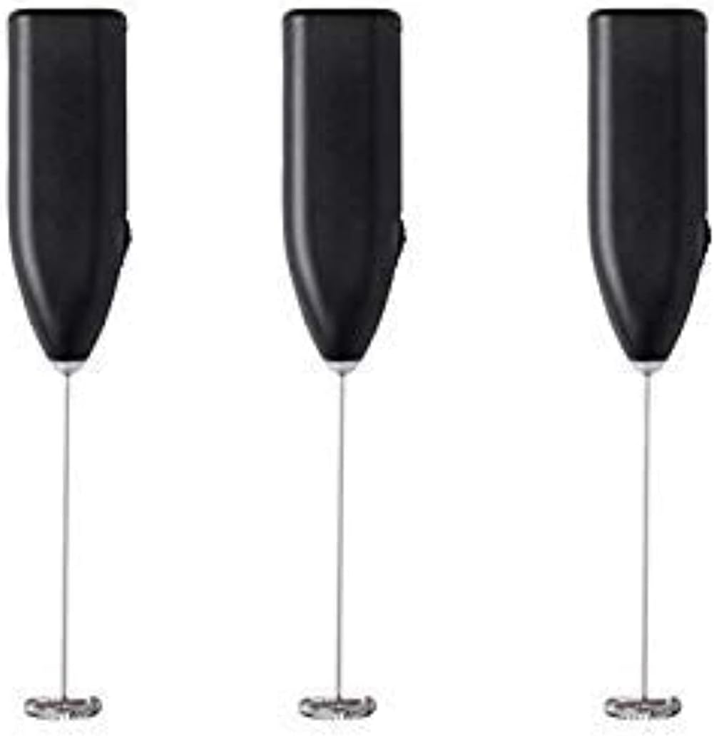 Frother Milk Electric Black (3 Pack)