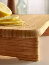 Chopping Board, Bamboo, Beige - Side View
