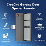 2 for Chamberlain LiftMaster Craftsman Garage Door Opener Remote 373LM 371LM 973LM 971LM Universal Black  Black