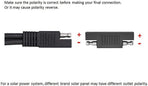 SAE Polarity Reverse Adapter Connectors for SAE to SAE Quick Disconnect Extension Cable, Solar Panel Battery Power Charger and Maintainer-3Pack