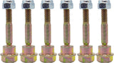 （Pack of 6 ） 580790401 588077502 Replacement Shear Bolts & Nuts Kit for Husqvarna 539976978, 595086601 2 Stage Snow Blowers/Snow Throwers 570XP 575XP 576XP - Front View