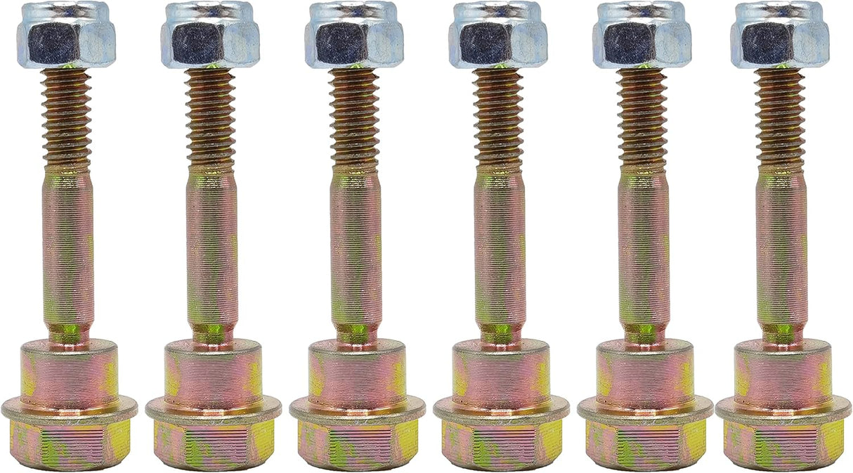 （Pack of 6 ） 580790401 588077502 Replacement Shear Bolts & Nuts Kit for Husqvarna 539976978, 595086601 2 Stage Snow Blowers/Snow Throwers 570XP 575XP 576XP