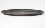Oval Plastic Brown Humidity/Drip Tray for Bonsai Tree & House Indoor Plant - Outside Dimension 12.5"x 8.75"x 0.5"- (1023)