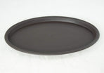 Oval Plastic Brown Humidity/Drip Tray for Bonsai Tree & House Indoor Plant - Outside Dimension 12.5"x 8.75"x 0.5"- (1023)