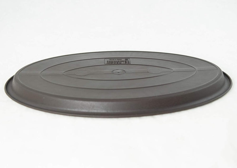 Oval Plastic Brown Humidity/Drip Tray for Bonsai Tree & House Indoor Plant - Outside Dimension 12.5"x 8.75"x 0.5"- (1023)