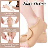 Castor Oil Pack Wrap for Ankle, Reusable Adjustable Feet Brace Reusable Castor Oil Cloth for Feet, Relief Gifts for Men Women Mom Dad Wife - Front View