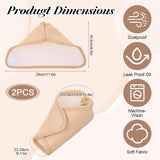 Castor Oil Pack Wrap for Ankle, Reusable Adjustable Feet Brace Reusable Castor Oil Cloth for Feet, Relief Gifts for Men Women Mom Dad Wife - Side View