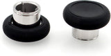 PartEGG 2-pcs Short Concave Magnetic Analog Thumbstick Replacement for Xbox Elite Wireless Controller Series Gen 2 1797 Standard Height Sticks (Black)